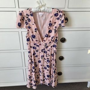 SUNDAY BEST (ARITZIA) rand pink floral mini dress